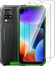Pack of 2 tempered glass screen protectors for Blackview BV4800 Pro (6.56 inches), 9H hardness HD tempered glass film, no scratches, no bubbles, tempered glass screen protector.