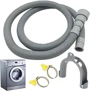 Washing Machine Drain Hose,Thickened Dishwasher Hoses Extension with Clamp | Portable Corrugated Drain Hose with U-Shaped Hook for Washing Machine, Dishwasher B/