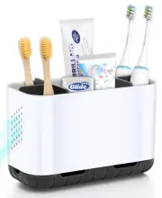 Toothbrush Holders for Bathrooms, Electric Toothbrush and Toothpaste Holder w...