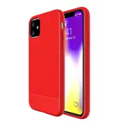 For iPhone 12 Pro/12 Case Snap Armour Thin Light Shockproof Cover, Red