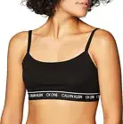 Calvin Klein Ck One Cotton Unlined Bralette Black XS