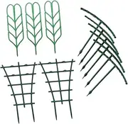 VANZACK 11pcs Plant Support Stake Plastic Flower Grow Bracket Easy Install Garden Plant Climbing Rack for Herbs