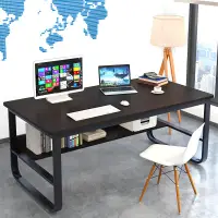 在飛比找蝦皮商城精選優惠-特惠9C電腦桌鋼木書桌加長加厚80/100/120/140寬