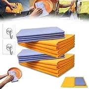 Ultra-Absorbent Miracle Cleaning Shammy, Premium Multi-Purpose Reusable Towel, Machine Washable Non-Woven Cloth - Scratch-Free Drying Cloth (16pc)