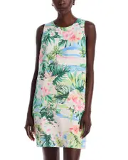 Tommy Bahama Ocean Vida Sleeveless Silk Shift Dress