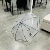在飛比找樂天市場購物網優惠-全新 自動傘 透明雨傘 雨傘 自動傘 伸縮 摺疊遮陽傘 黑色