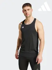 adidas Black Adizero Essentials Running Tank Top (346563) | $53