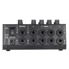Ultra-compact Low Noise 8 Channels Metal Mono Stereo Audio Sound Mixer New K3C9