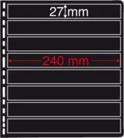 Eight strip - Prinz System single sided extra wide stock pages per 5