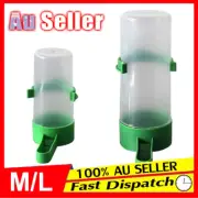 4pcs Water Bottle Plastic Green Bird Drinker For Pet Aviary Budgie