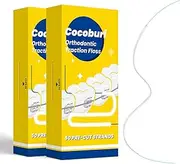 COCOBURI Dental Floss for Braces,Pre-Cut Strands Floss,Threaders for Bridges,Threaded Floss for Braces & Bridges,50 Counts(Pack of 2)