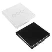 3 Gang 1 Way WIFI Smart Light Touch Remote Control Wall Switch For Amazon Alexa 33 WHITE