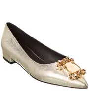 Ferragamo Hailey Leather Flat