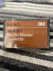 SCOTCH STUDIO MASTER AVM 90 BLANK CASSETTE TAPE (1) (NEW) SEALED