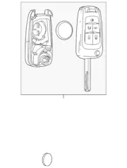 Genuine GM Remote Control Door Lock and Theft Deterrent Transmitter 13530746