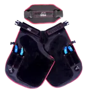 Farrier Apron Chaps with 4 Knife Pockets and 2 Nail Magnets with Back Support.