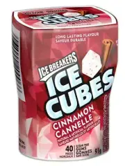 Ice Breakers Ice Cubes Cinnamon Sugar Free Gum, 40pc, 91g