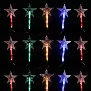 20 Pack SOLAR Star Path Lights LED Multi Colour Outdoor Christmas Xmas AU Stock