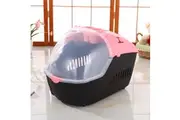 YES4PETS Small Portable Travel Dog Cat Crate Pet Carrier Cage Comfort With Mat-Pink