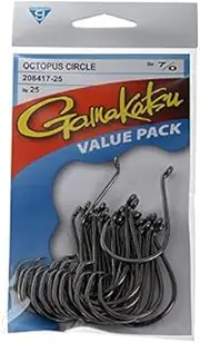 Gamakatsu Octopus Circle Hook 7/0 Value Pack Qty 25