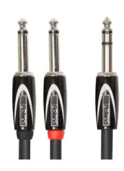 Roland RCC-5-TR28 5 foot Insert/splitter cable—1/4-inch TRS to two 1/4-inch