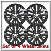 Black Nissan Pathfinder Wheel Skins Hubcaps Fits 2022-2024 Wheel Covers 20"