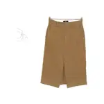 [7 For All Mankind] 7 For All Mankind Contrast-stitching Midi Skirt 26 US NEUTRALS