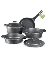 Granitestone Diamond 6pc Nonstick Heavy Duty Nesting Pots Cookware Set