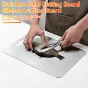 Easy to Clean Cutting Board Hanging Stainless Steel with Grip Handle for Kitchen