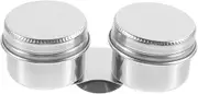 TOPPERFUN Professional Oil Palette Cup Double Dipper Stainless Steel Lid for Painting