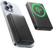 ESR for MagSafe Power Bank, Ultra-Compact 10,000mAh MagSafe Portable Charger, Qi2 Certified 15W Ultra-Fast Battery Pack, 27W USB-C MagSlim Charger with Cable for iPhone 16/15/14/13/12, Black