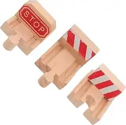 LOPUNER 3pcs Train Track Replacement Concave Expansion Railway Tracks for Model Trains Easy Assembly Educational Toy for Boys and Girls