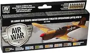 Vallejo 71183 Model Air US Army Air Corps Mediterranean Theater Op (MTO) WWII Acrylic Paint Set