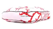 35" White Red Tree Large Floor Cushion Pillow Cover Square Pet Dog Bed Cover