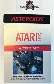 Atari 2600 Replacement Label - Asteroids [Silver]