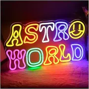 Hanging Art Neon Signs Neon LED Sign Astro World Neon Lights Bedroom Bar Restaurant Club Party Art Wall Decor Acrylic USB Light Board