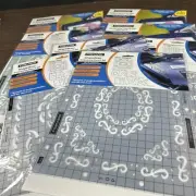 Assorted Fiskars EMBOSSING STENCIL SETS