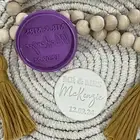 Personalised Name Wedding Favour Cookie Cutter And Fondant Stamp Embosser