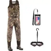 DRYCODE Waders for Men with Boots Waterproof Neoprene Chest Waders ​Size 10