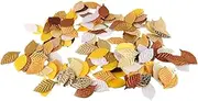 FONGKNOX Artificial Silk Leaves Yellow Mixed Leaves 5-6cm 150pcsArtificial Flower Leaves Mulberry Leaves for Scrapbooking Wedding DIY Craft Supplies Garland Party Decorations