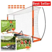 Complete Backyard Soccer Training Set with Durable Net, Cones & Agility Ladder
