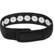 Acupressure Headband Head Massager for Head Relaxation and Pain Relief (Black)