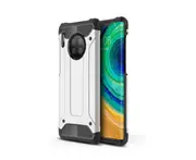 C29 Silver Smart Shock Absorbing Phone Case PC Armor All-Inclusive 4-Angle Anti-fall Protective Case for Huawei P50 Pro Case