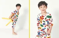 在飛比找Yahoo奇摩拍賣-7-11運費0元優惠優惠-韓國unifriend品牌夏季薄款恐龍超人草莓圖案男童女童有