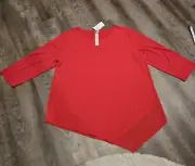 Chico's Easywear Eva Chiffon 3/4 Sleeve Blouse, Size 3