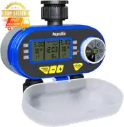 2-Outlet Digital Water Timer Automatic Hose Tap - Controller LCD Display