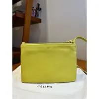 在飛比找蝦皮購物優惠-法國Celine Trio Bag 三層 羊皮 風琴包