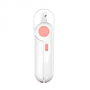 Pet Nail Clipper Cats And Dogs Beauty Scissors Led Light Anti-blood Position Manicure Sharpener Pink