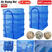 3/5Tiers Air Drying Net Vegetable Dehydrator Fruit Meat Fishing Jerky Food Beef