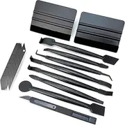 Vinyl Wrap for Cars Install Kit with Vinyl Scraper, 9mm Utility Knife & 10piece Blades and 7 in 1 Micro Wrap Squeegee, Ideal for Window Tint, Car Paint Protection Film, Car Graphics & Decals
